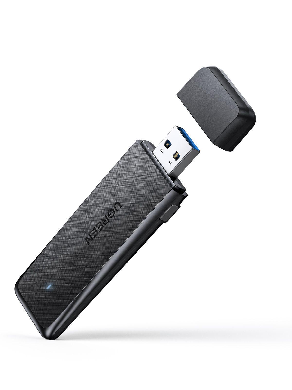 UGREEN AC1300 USB WiFi Adapter 5G 2.4G Dual Band USB 3.0 WiFi Dongle for Desktop PC Mini Wireless Computer Network Adapter Compatible with Windows 11/10/8.1/8/7, MacOS 10.11 Above