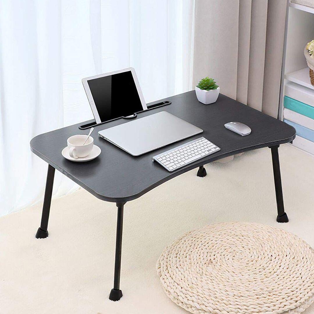 Lightweight and Portable Multi-Purpose Table with Phone Holder Made of High-Quality Materials Wear-Resistant and Non-Slip