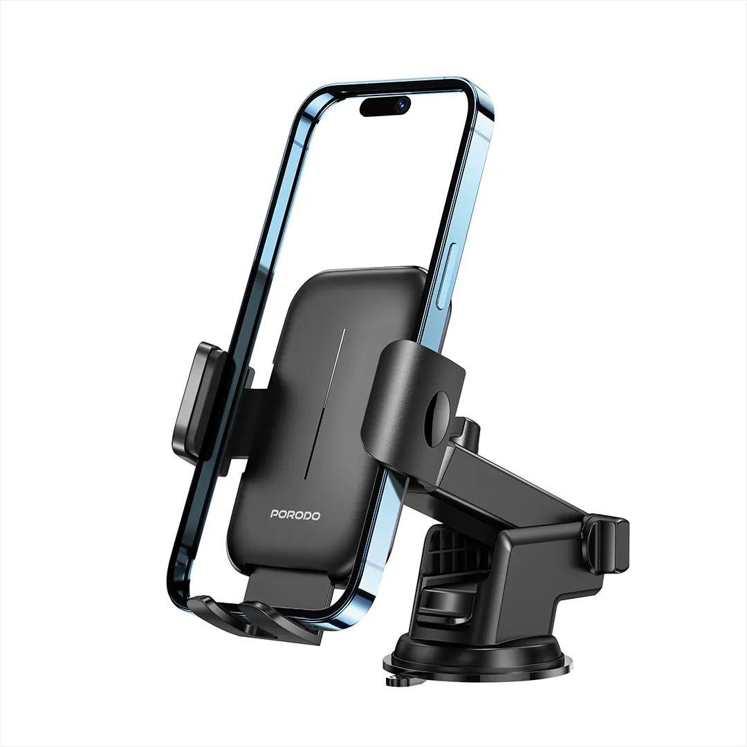 Porodo PD-HSM07 Adjustable Clamps Dash & Windshield Mount Holder