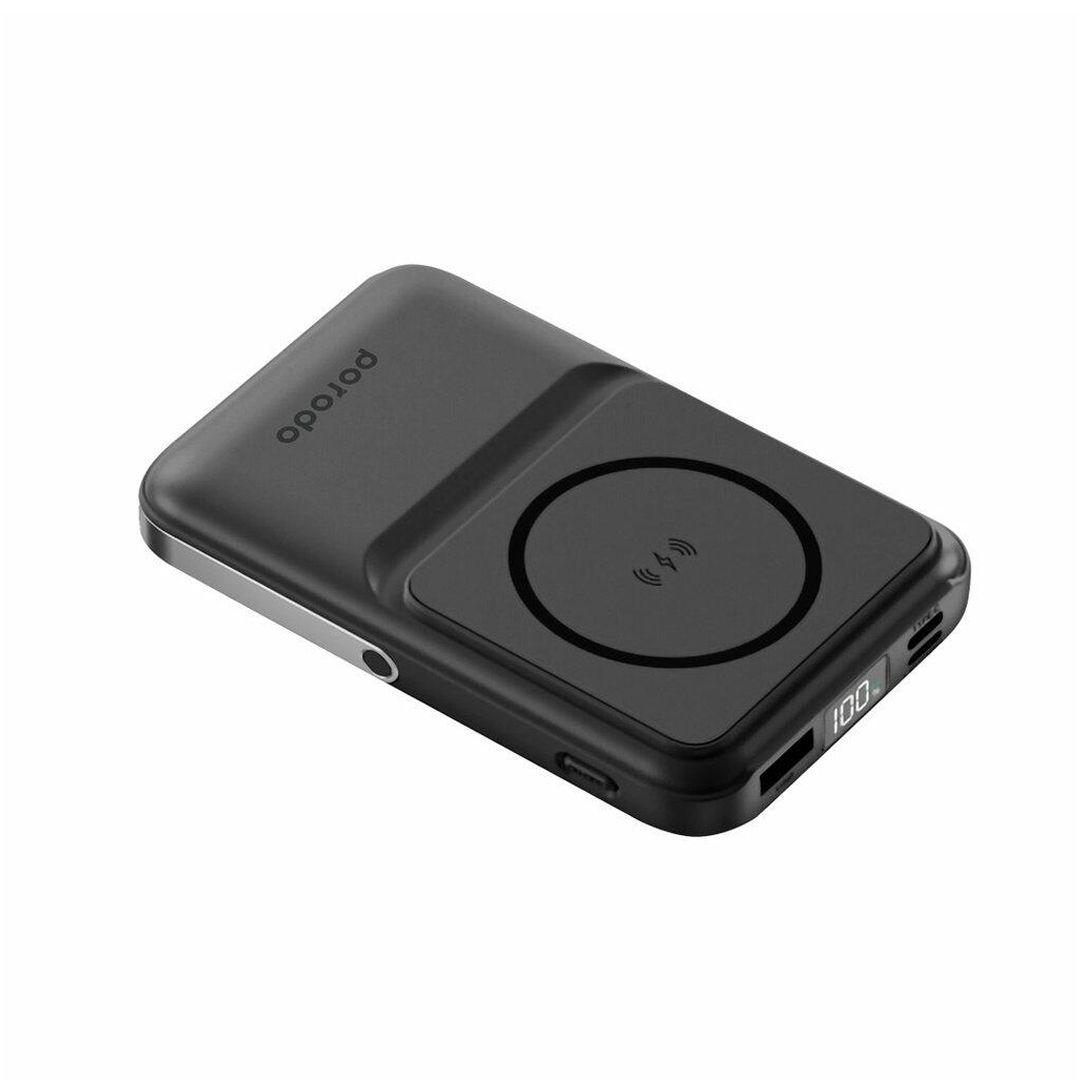 Porodo 10000mAh Magnetic Wireless Power Bank with 3 Charging Ports
