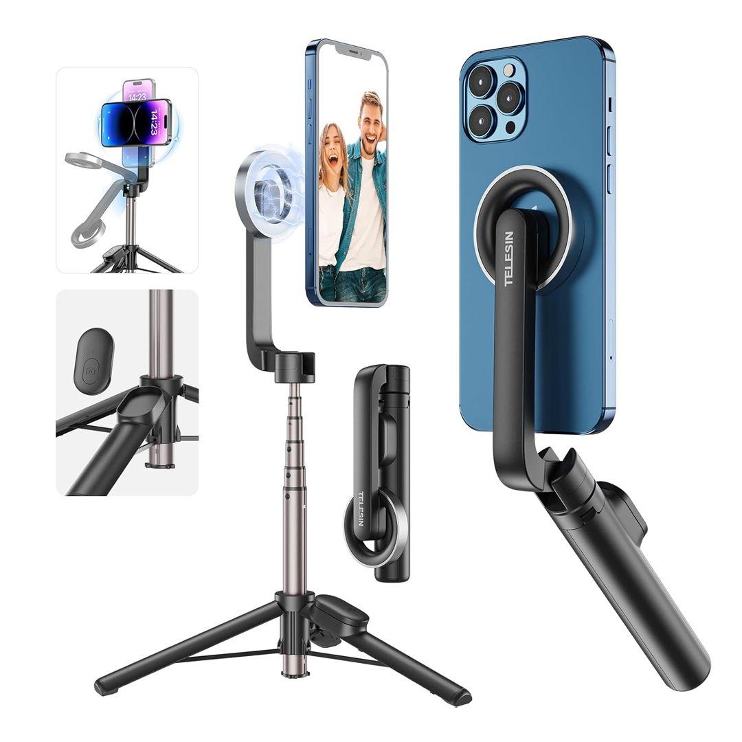 TELESIN WS-22005 Mini Magnetic Bluetooth Selfie Stick