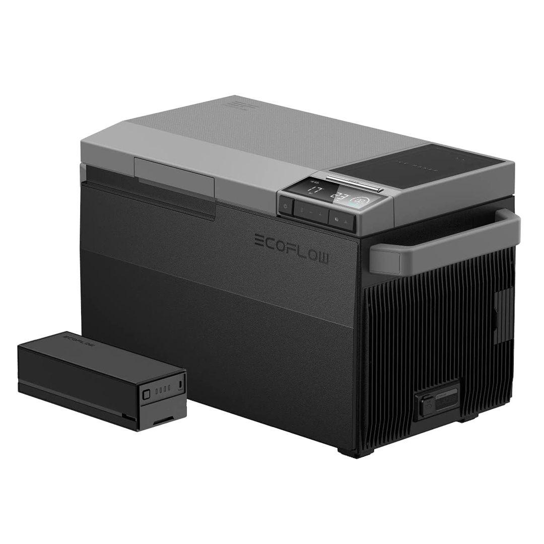 EcoFlow GLACIER Portable Refrigerator with EcoFlow GLACIER Plug-in Battery - EF-BX100/ EF-BX100-EB