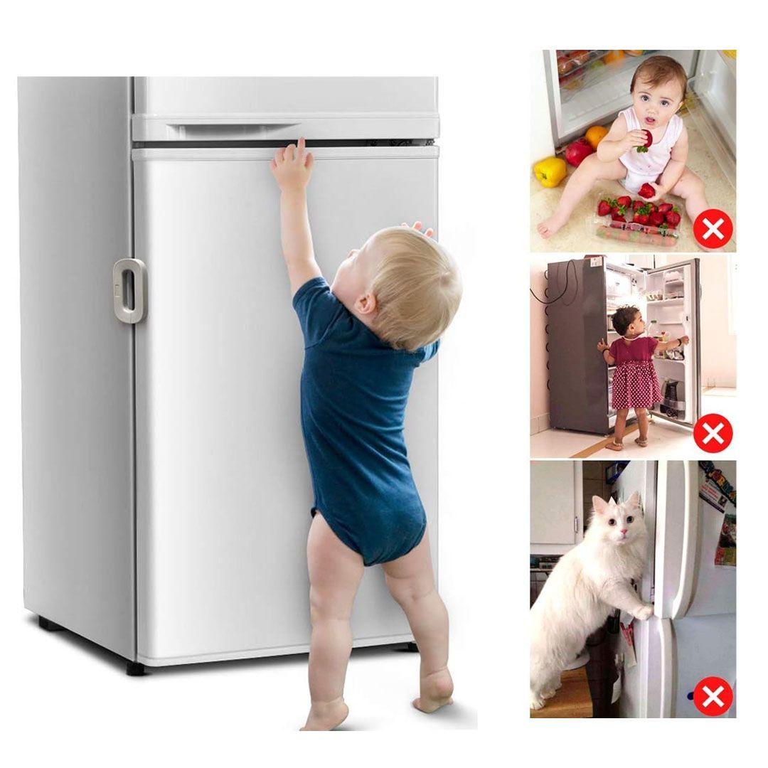 Safety lock For Refrigerator Door with Strong Adhesive
