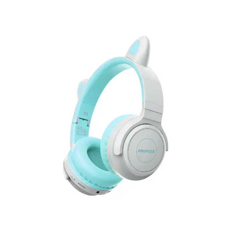 KidSafe Kawaii Style Wireless Kids Headset - Aqua