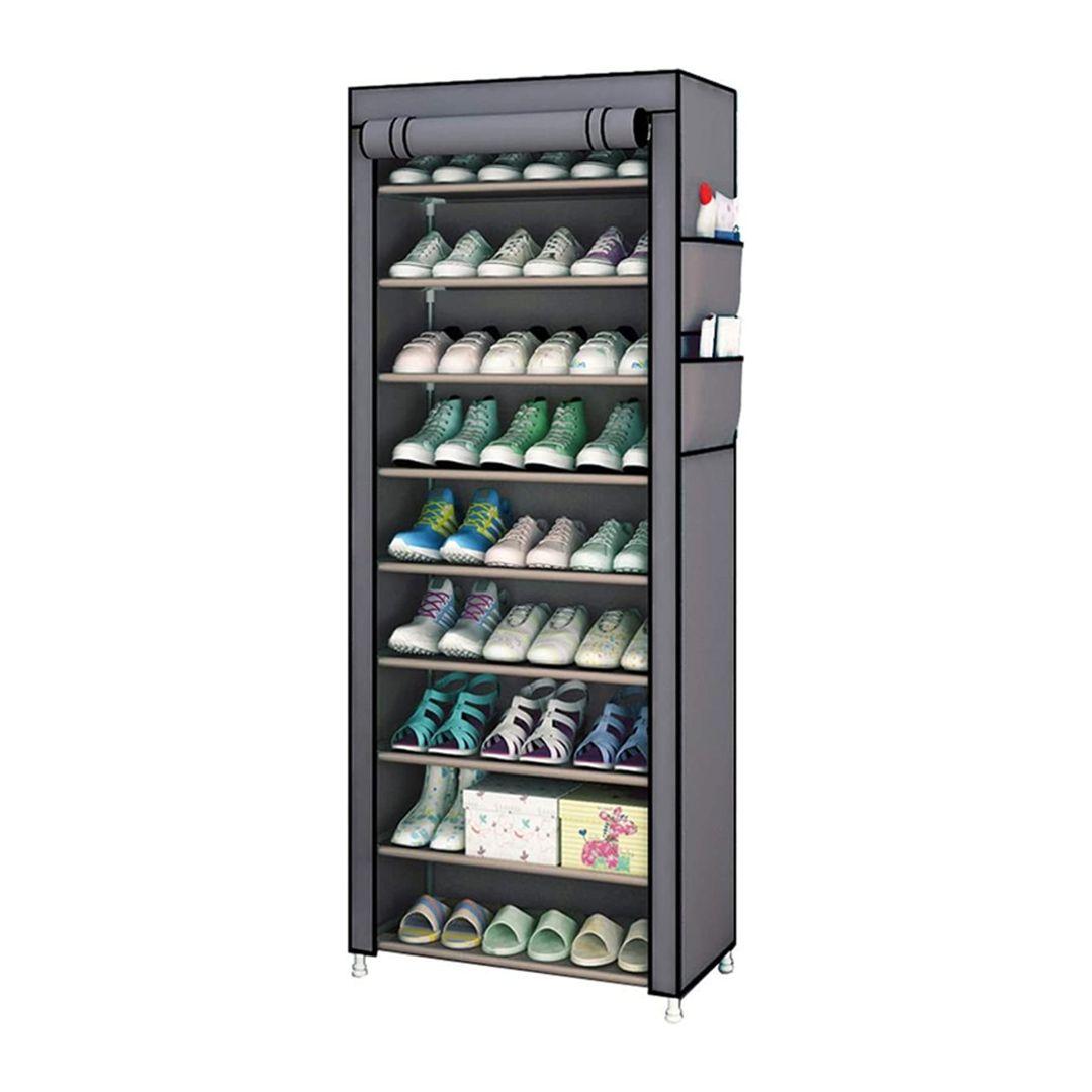 Multi-Functional 9 Tier Shoe Organizer and Shoe Rack Practical and Space-Saving 
