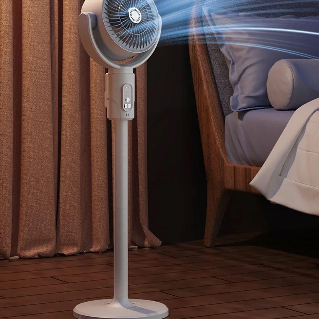 Adjustable and Rechargeable Fan with 4 Speeds, Remote Control