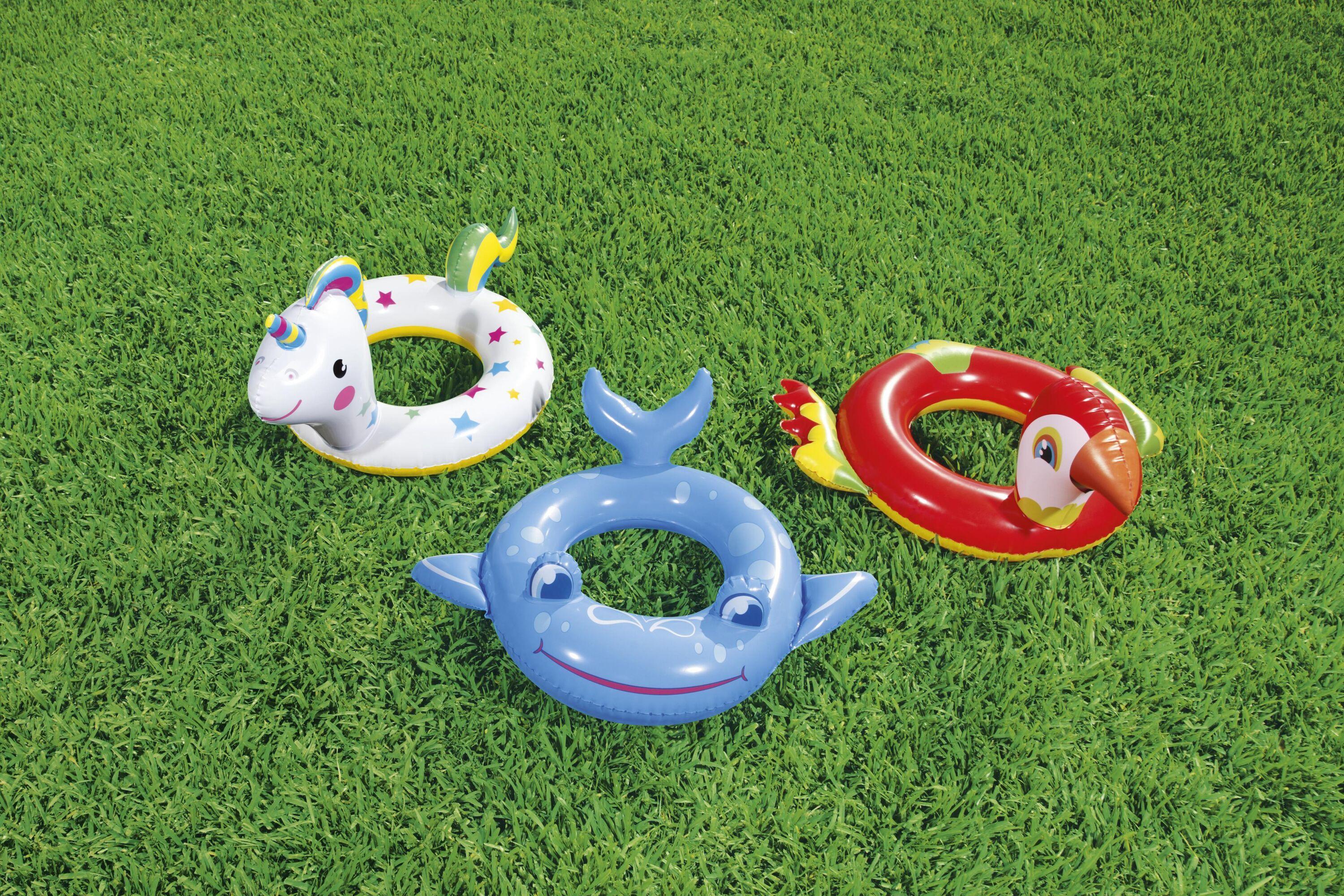 BESTWAY 36128 ANIMAL SHAPED SWIM RINGS (Contents:One swim ring) Age 3-6