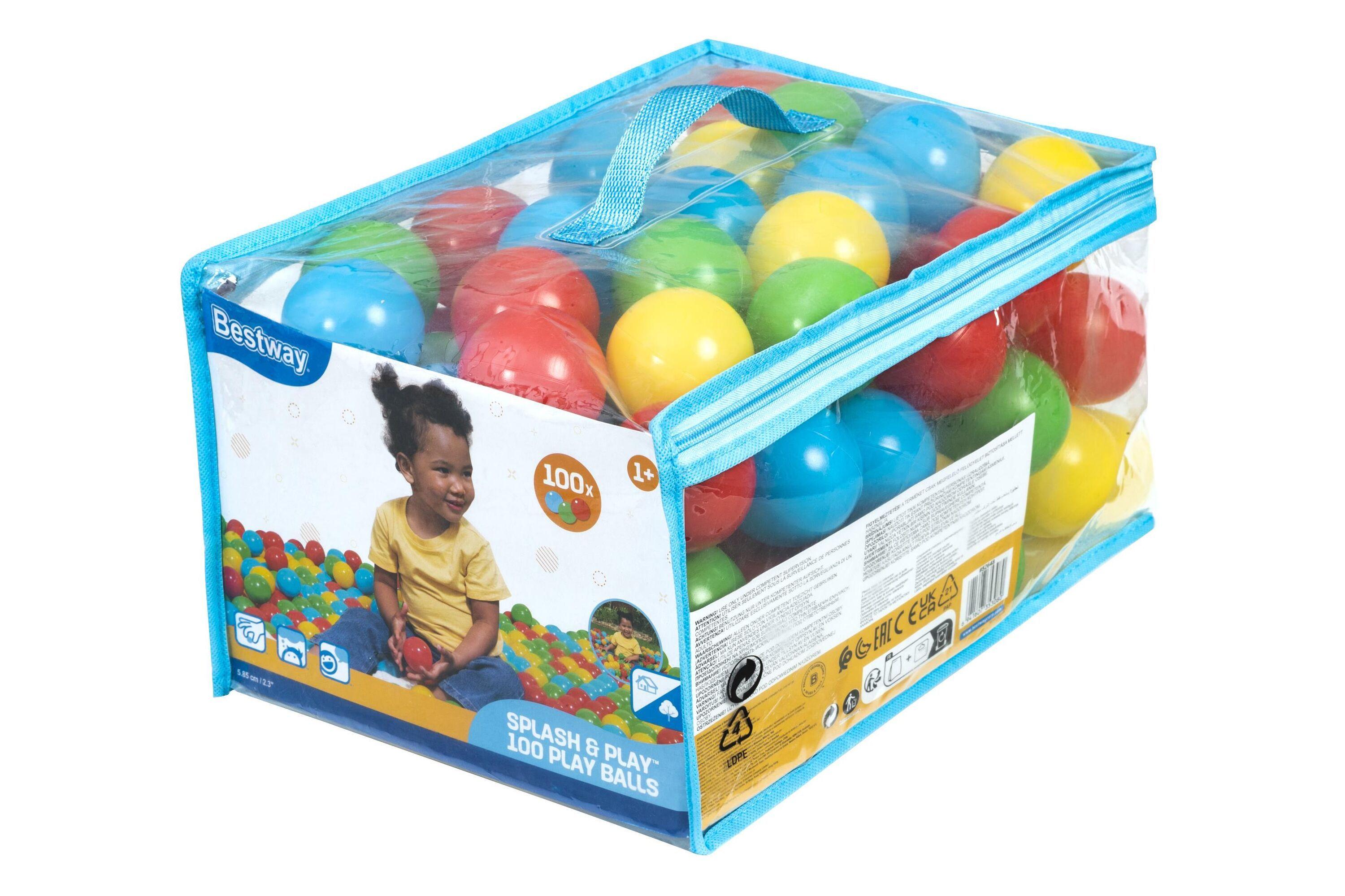 BESTWAY 52648 5.85CM SPLASH & PLAY 100 PLAY BALLS (100 play balls) Age 1+