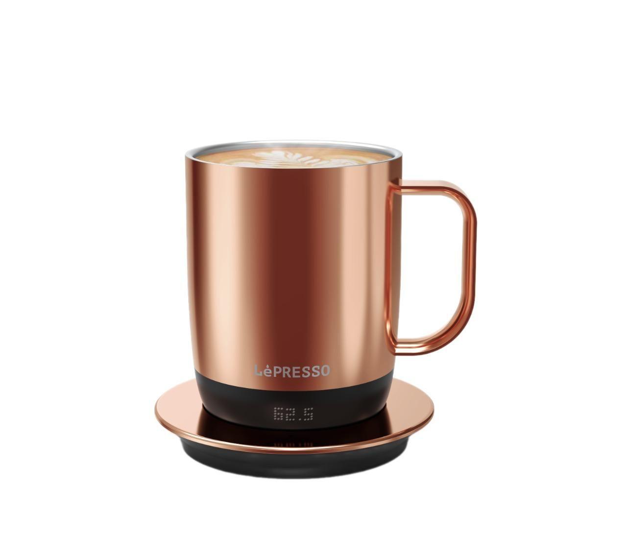 Lepresso LPCFFACM0062 Aurelio Ceramic Mug with Temperature Control Base