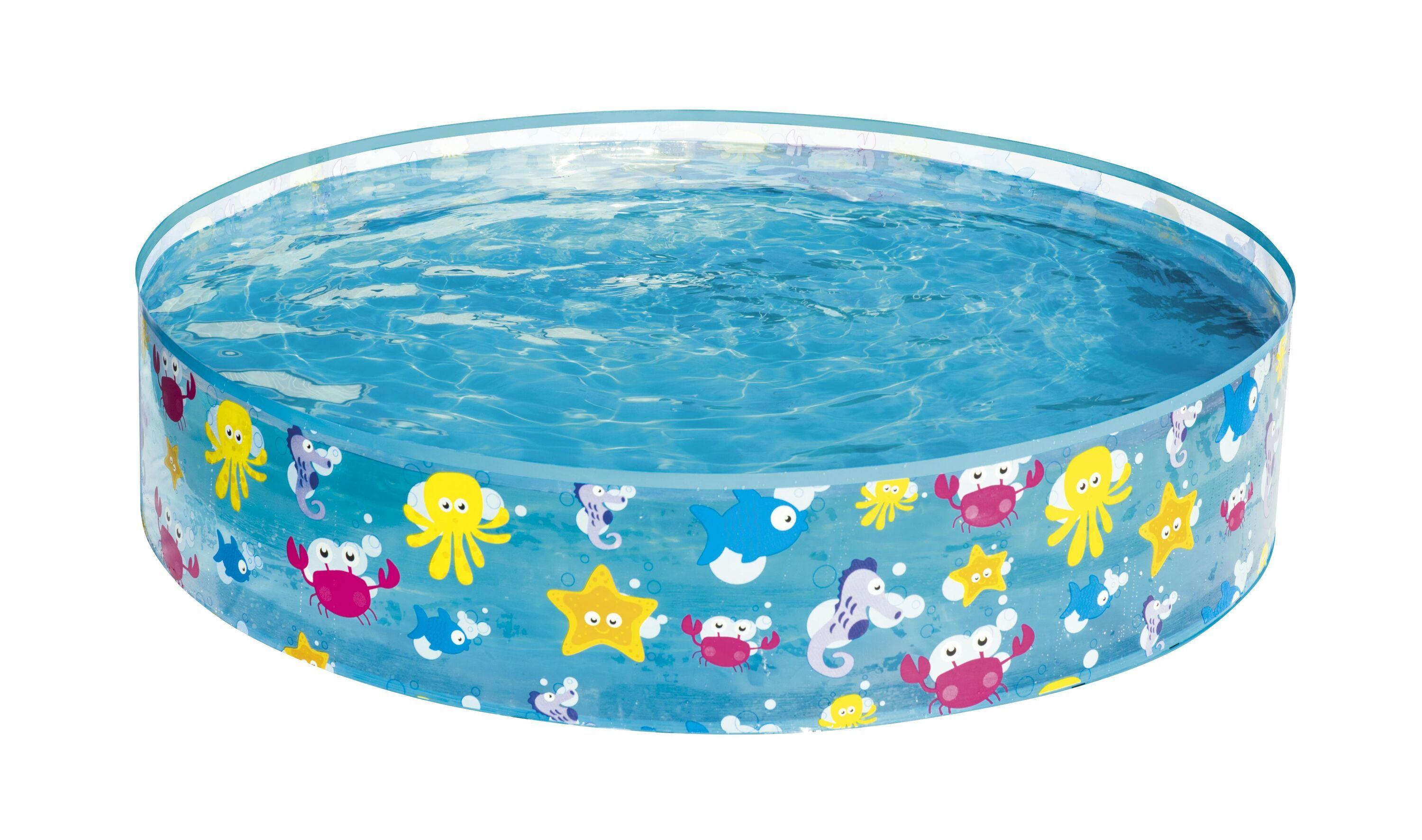 BESTWAY 55028 Φ1.22M X H25CM FILL 'N FUN SPARKING SEA POOL (Contents:1 pool, repair patch) Age 2+