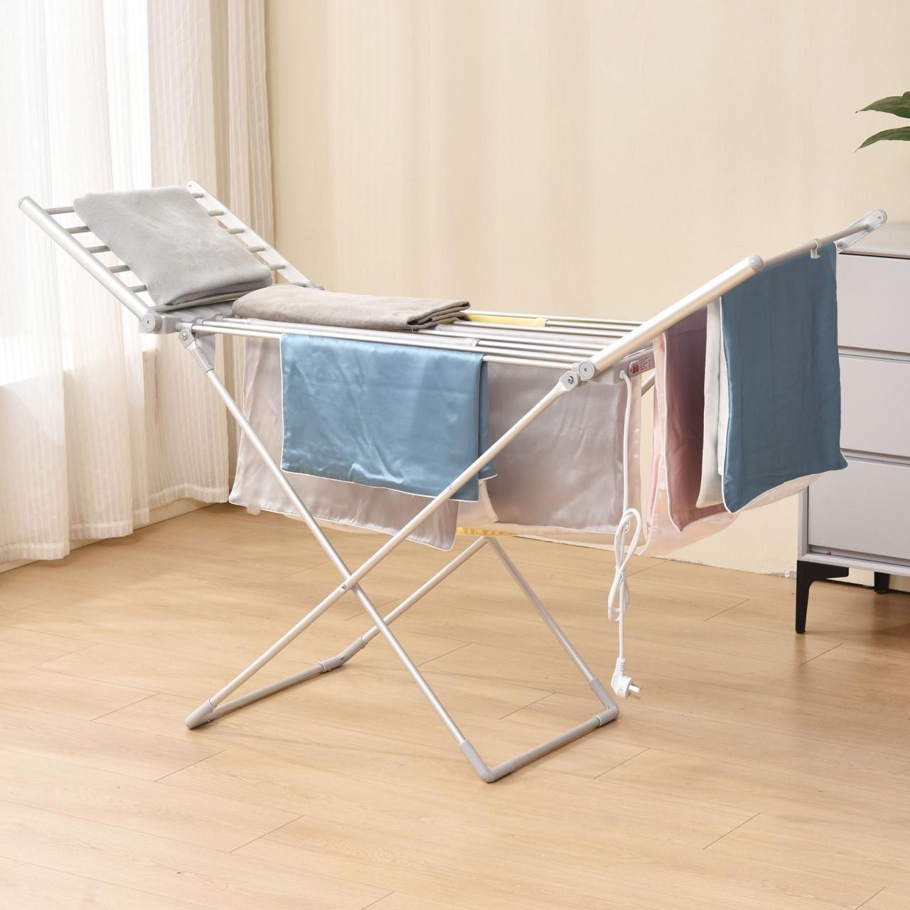 Porodo PD-LFST037-SL Lifestyle Electric Heated Indoor Clothes Dryer – Fast, Efficient Indoor Drying