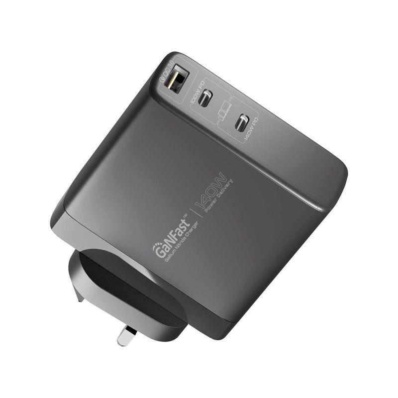 GaNCharge 140W – GaN Wall Charger with Ultra-Fast Multi-Device Power