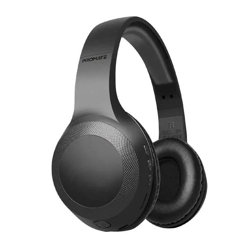 Deep Bass Over-Ear Wireless Headphones - Black