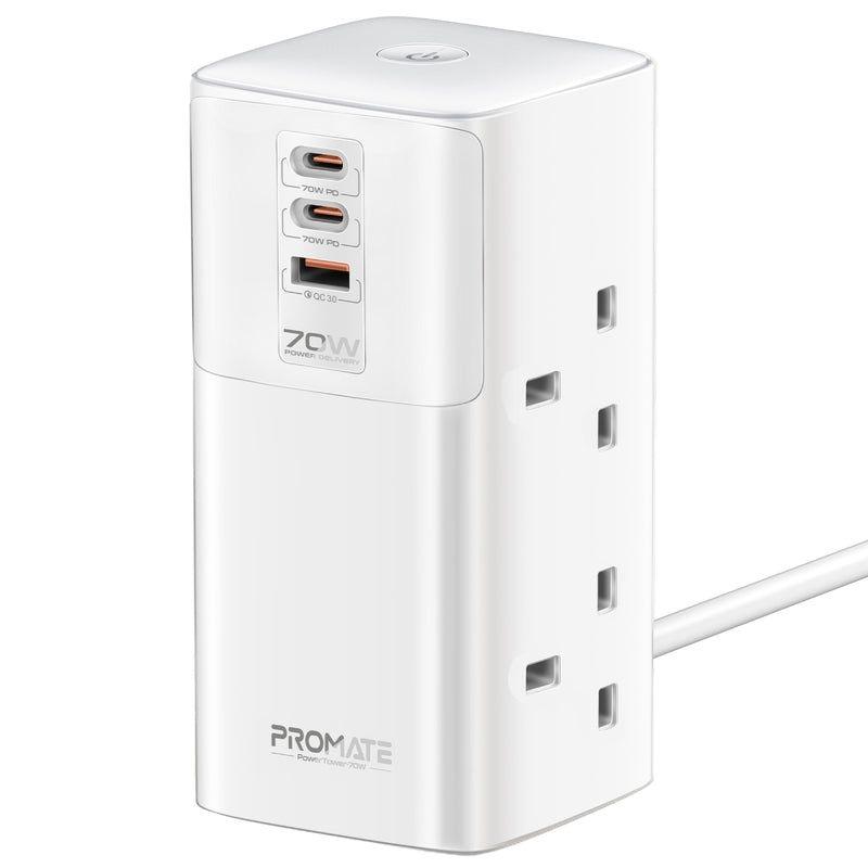 PowerTower 70W – Multi‑Port Charging Tower with 70W Fast Output