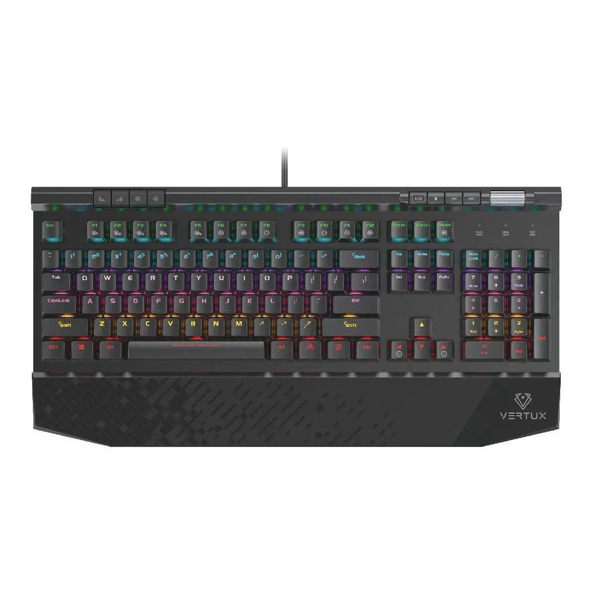 Vertux Tungsten Hyper-Action Mechanical Gaming Keyboard — Fast, Durable & Stylish