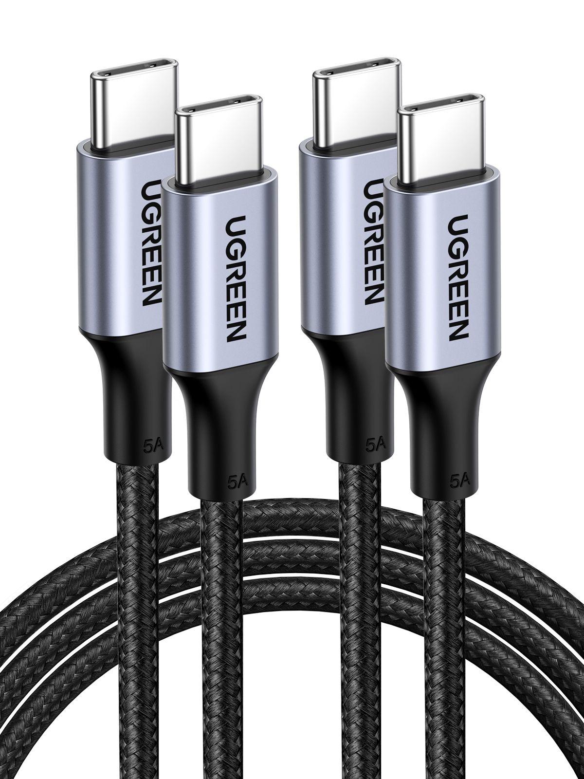 UGREEN Cable USB-C to USB-C Aluminum Case with Braided 2m (Black)