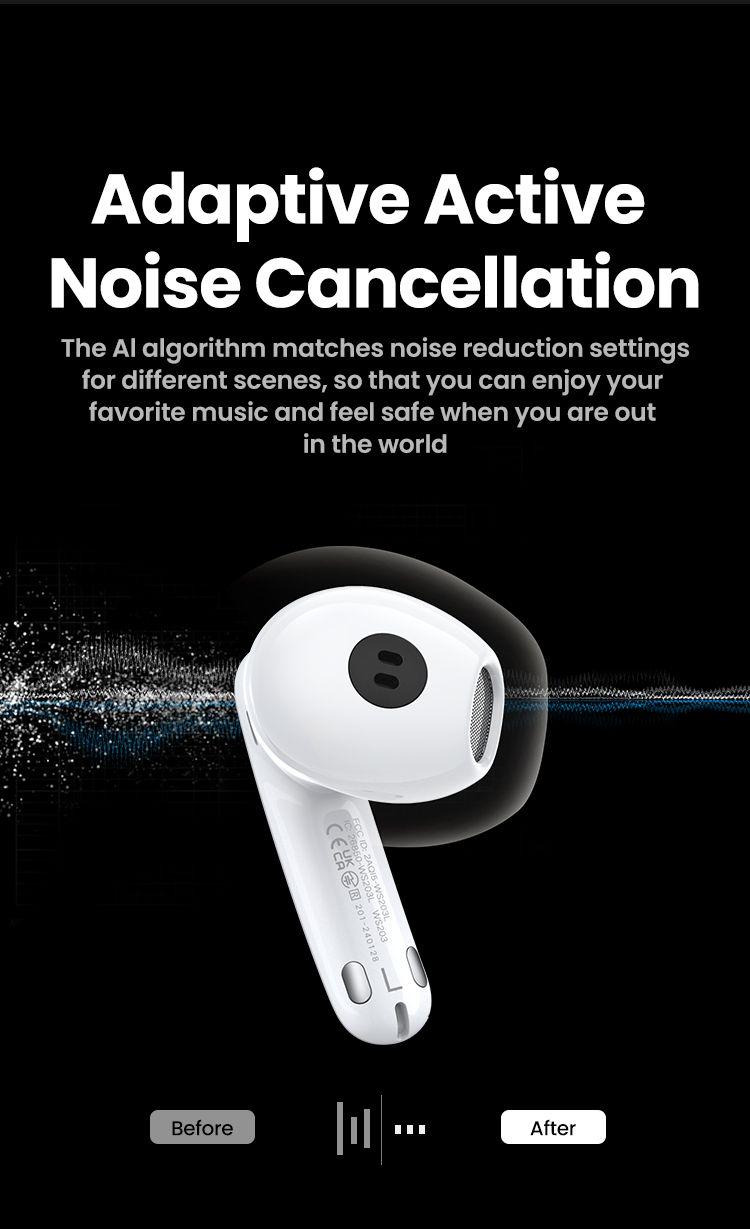 UGREEN HiTune H6 Pro Hybrid Cancelling Earbuds wh 35873