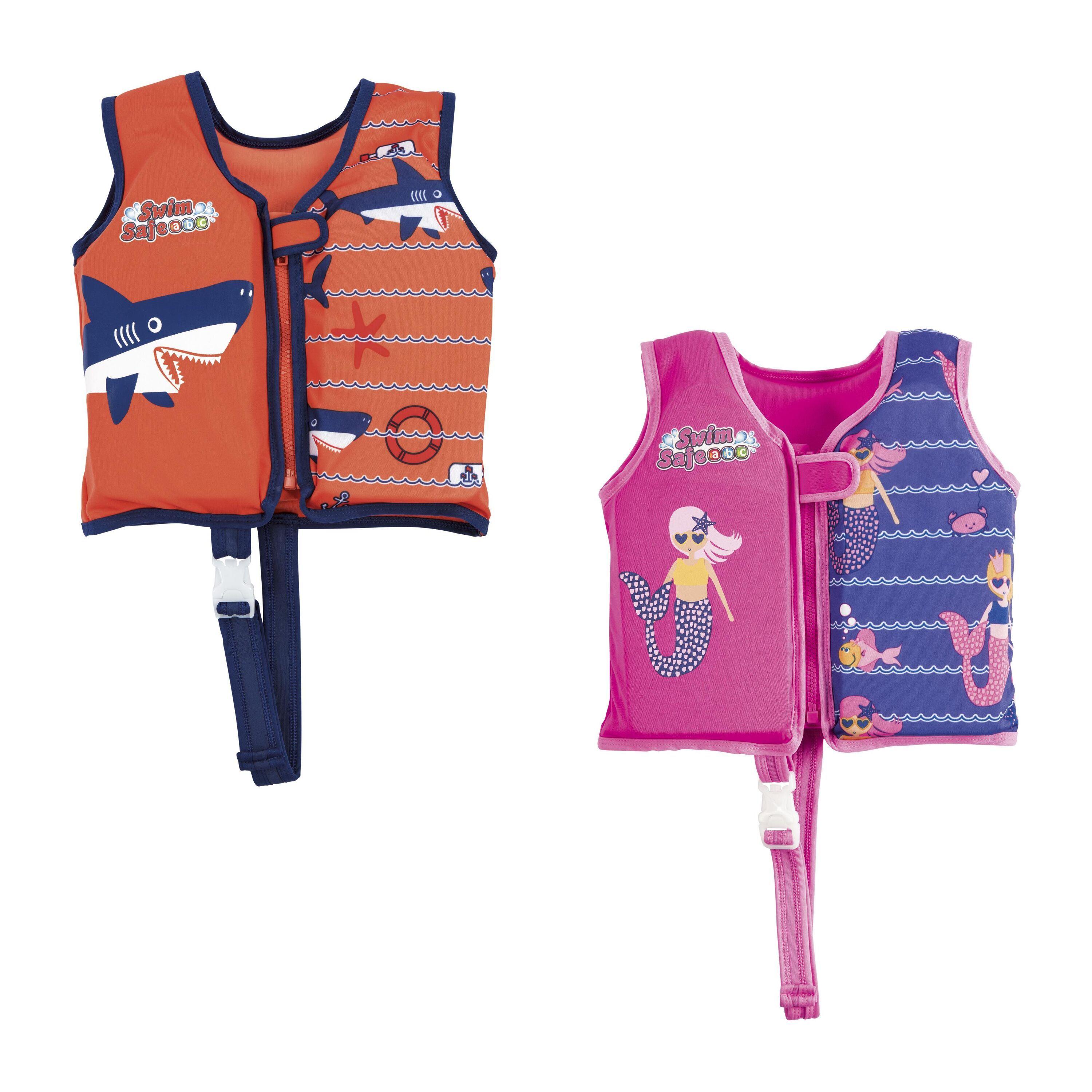 BESTWAYAQUASTAR FABRIC SWIM VEST S/M (Contents:Swim Vest, 2 assorted colors, Size: S/M) Age 1-3