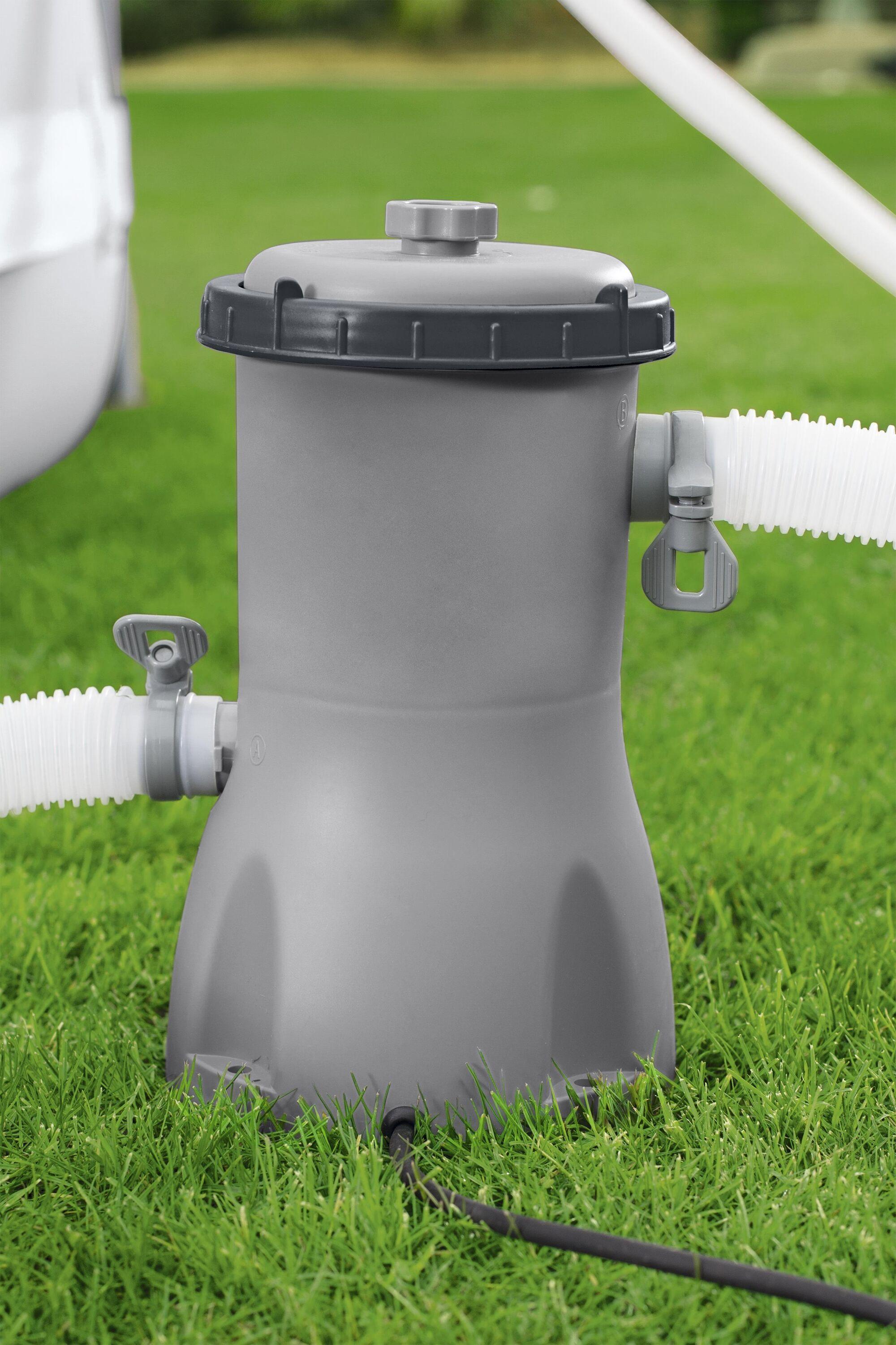 BESTWAY 3028L/800GAL FILTER PUMP (Contents: Filter pump(220-240V 32W), Pump's water flow rate 3,028 L/h (800 gal./h), Compatible with Cartridge 58094(II), no adaptor is inlcluded, can't be connected to Φ38mm hose)