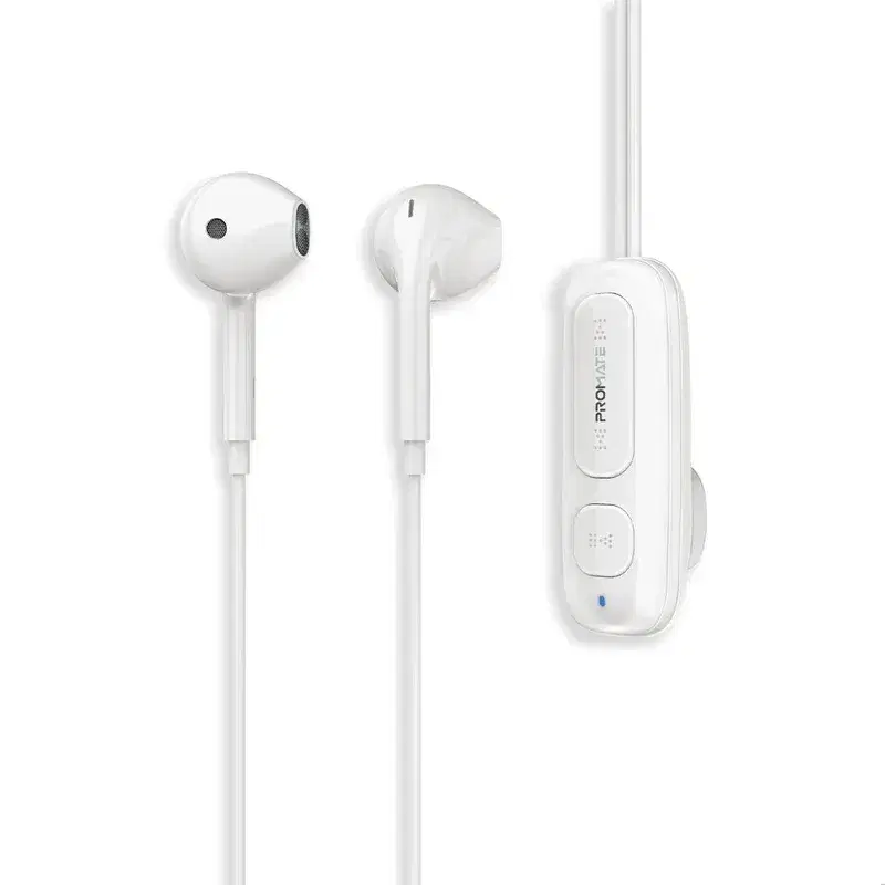 Latch Clip-On High Fidelity Wireless Dynamic Earphones - White