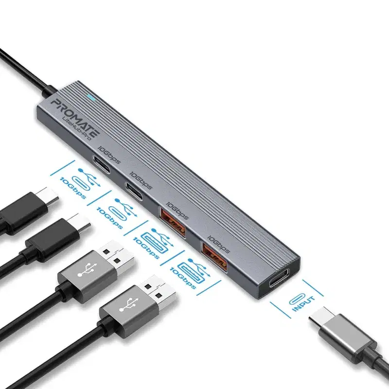 Multi-Port 10Gbps USB-C Data Hub • 2 x USB-A 10Gbps ports